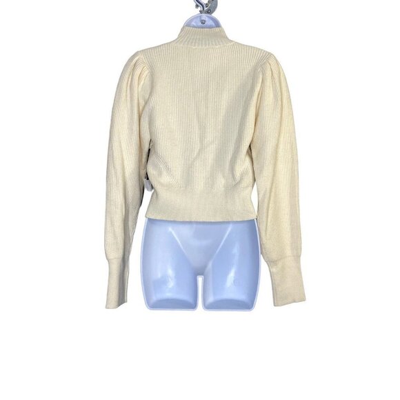 ASTR Womens Lana Mock Neck Sweater Off White Pullover‎ Size Medium - Picture 9 of 11